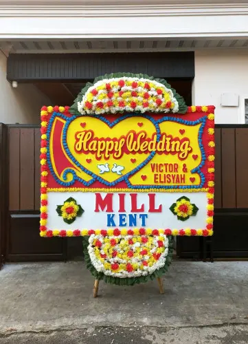 Papan Bunga Pernikahan duri selatan